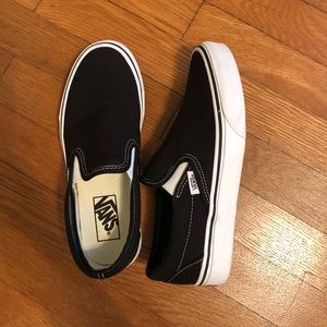 black slip on vans